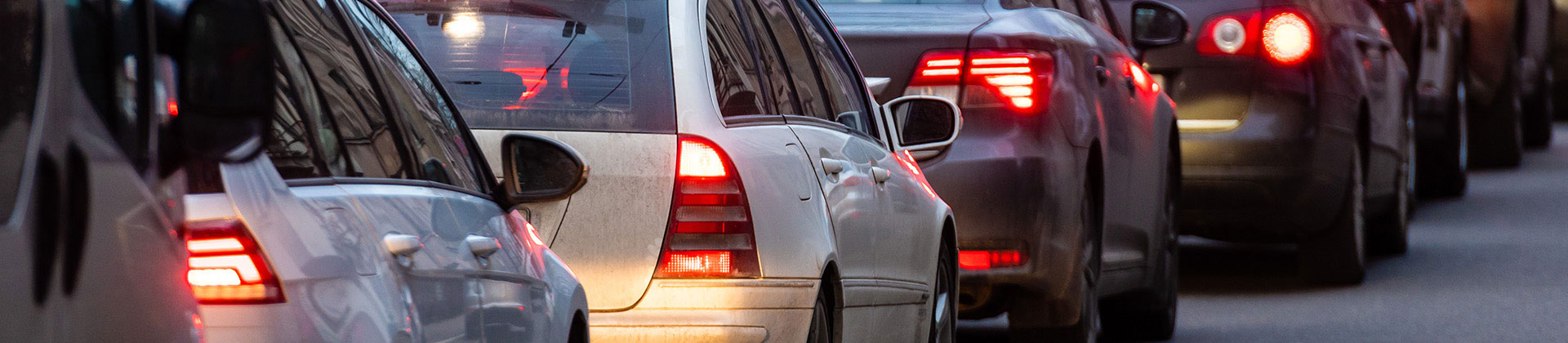 Dopravní zácpa uprostřed města